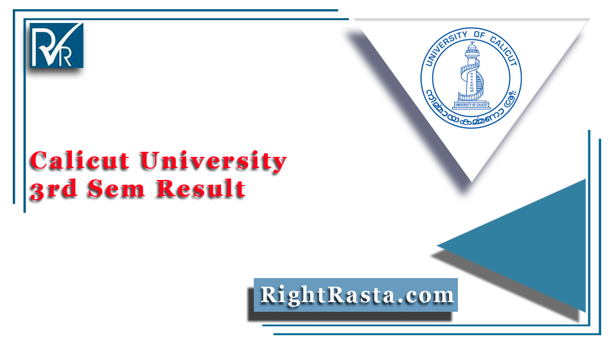 Calicut University 3rd Sem Result