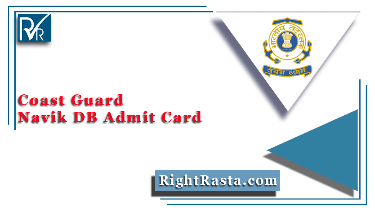 Coast Guard Navik DB Admit Card