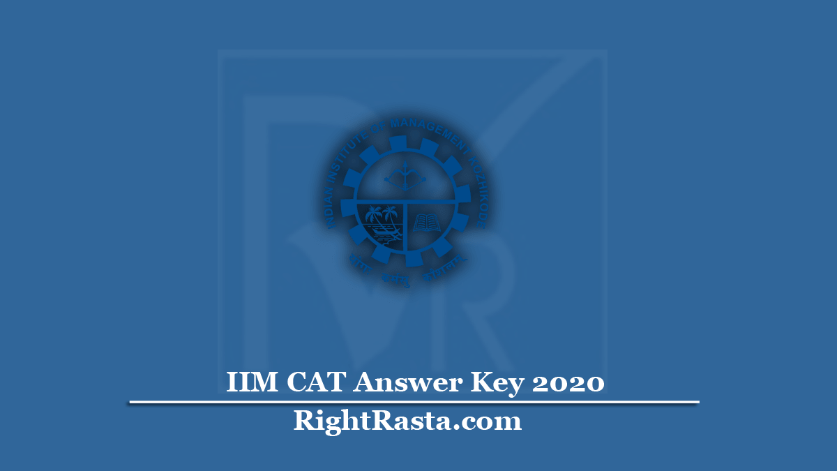 IIM CAT Answer Key