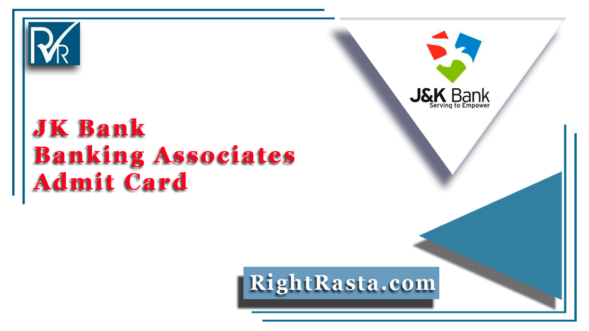 JK Bank Banking Associates Admit Card