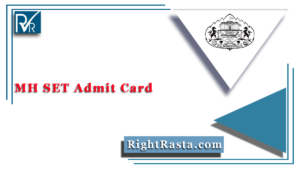 MH SET Admit Card
