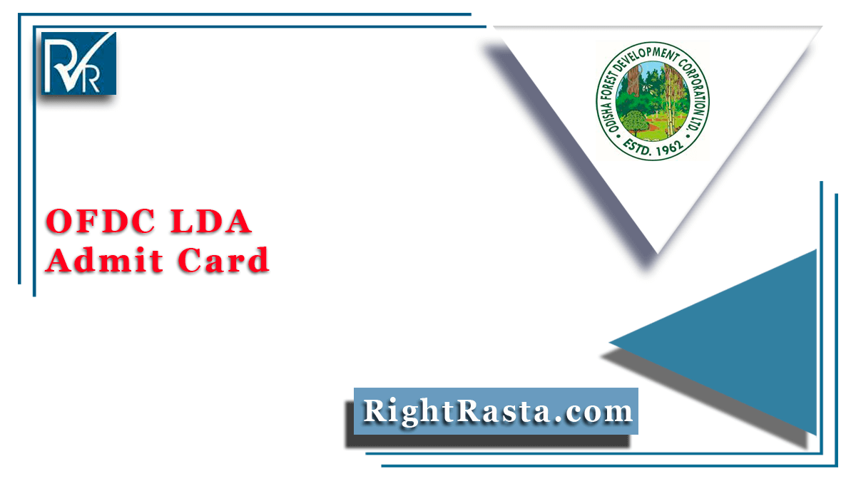 OFDC LDA Admit Card