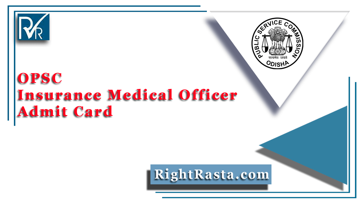 OPSC Insurance Medical Officer Admit Card