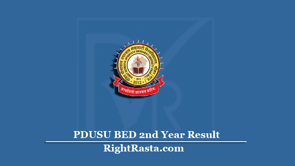 PDUSU BED 2nd Year Result