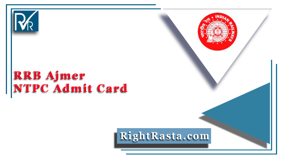 RRB Ajmer NTPC Admit Card