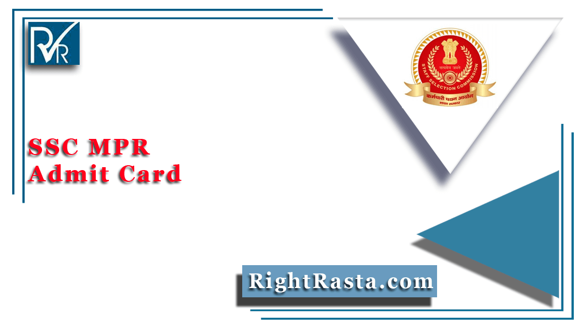 www.sscmpr.org Admit Card