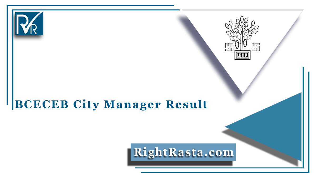 BCECEB City Manager Result