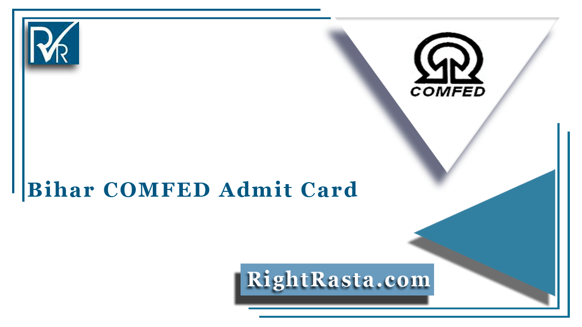 Bihar COMFED Admit Card