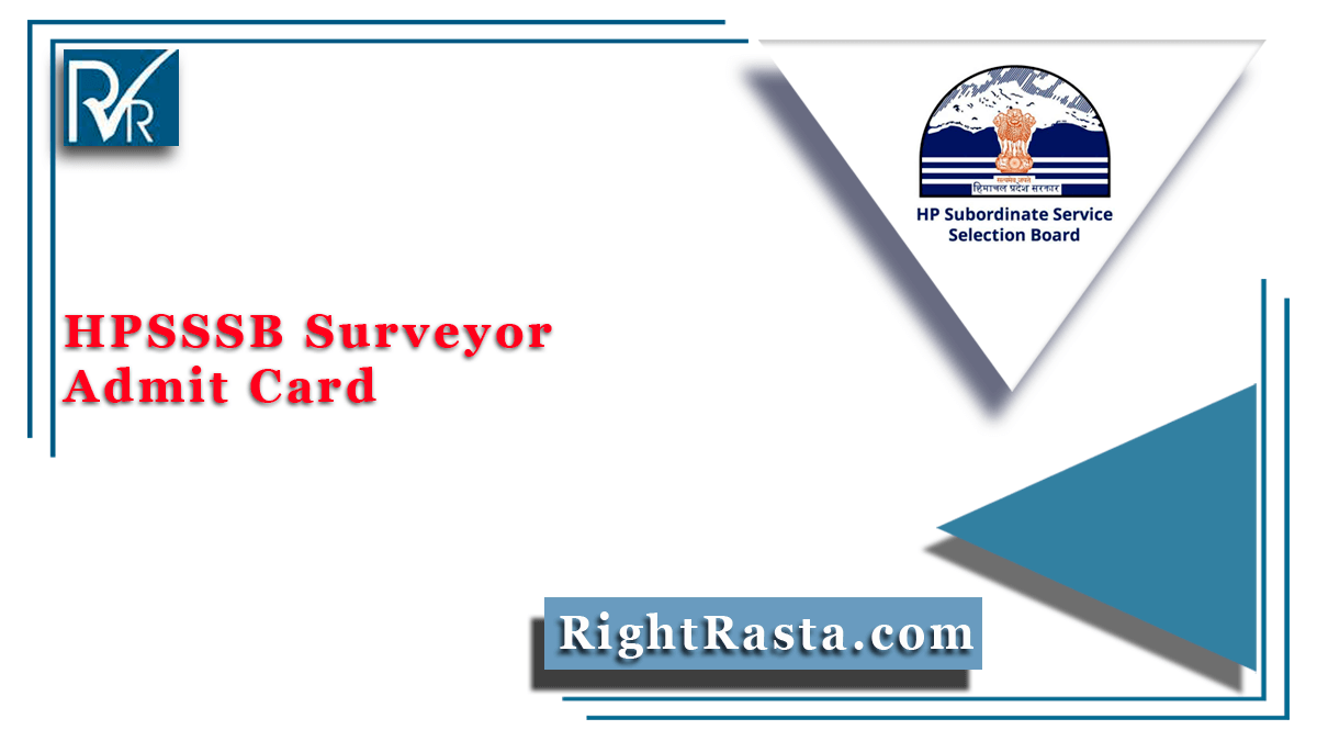 HPSSSB Surveyor Admit Card