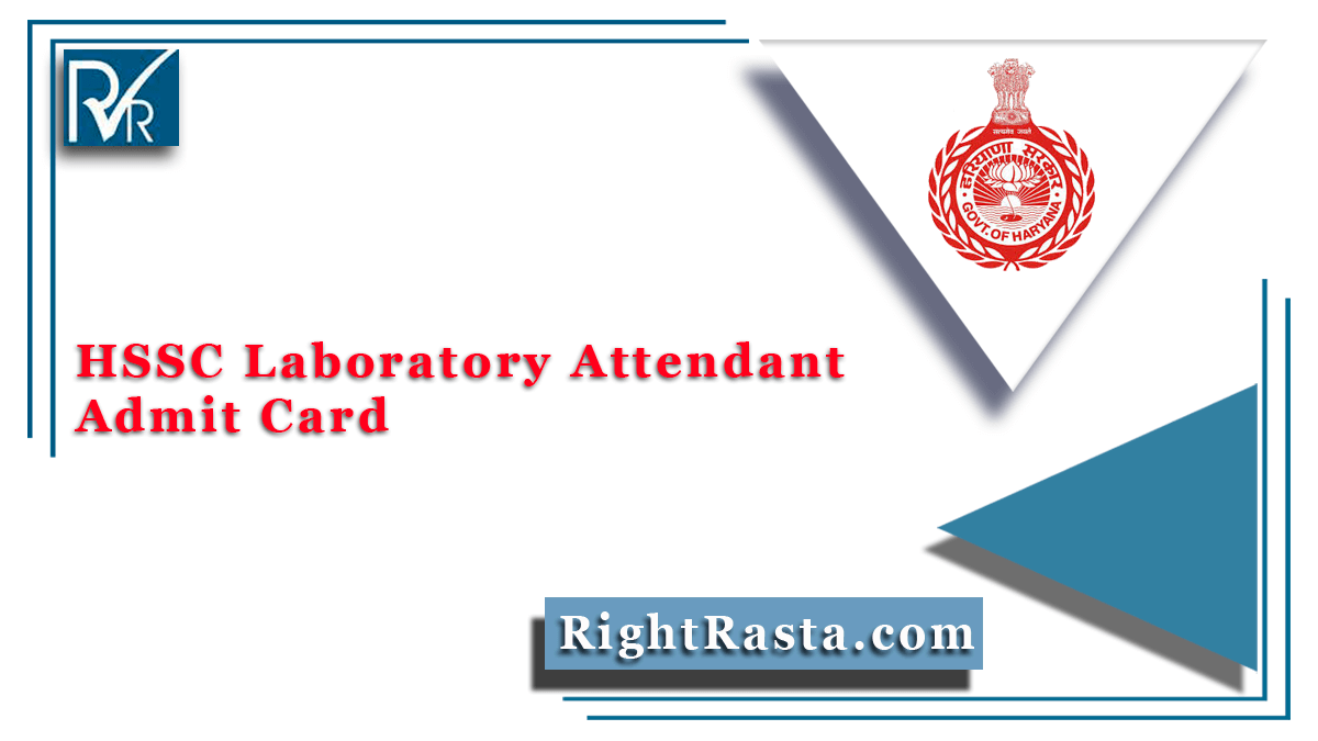 HSSC Laboratory Attendant Admit Card
