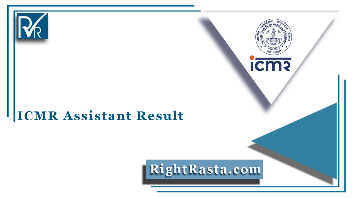ICMR Assistant Result