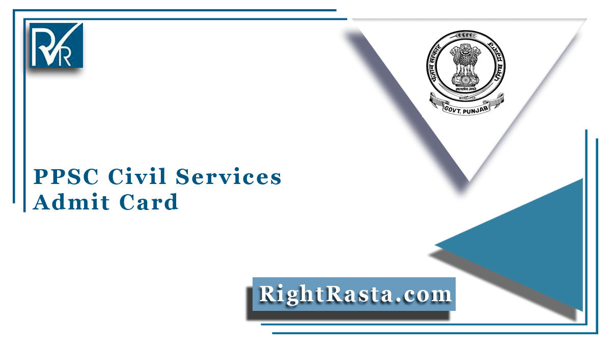 PPSC Civil Services Admit Card