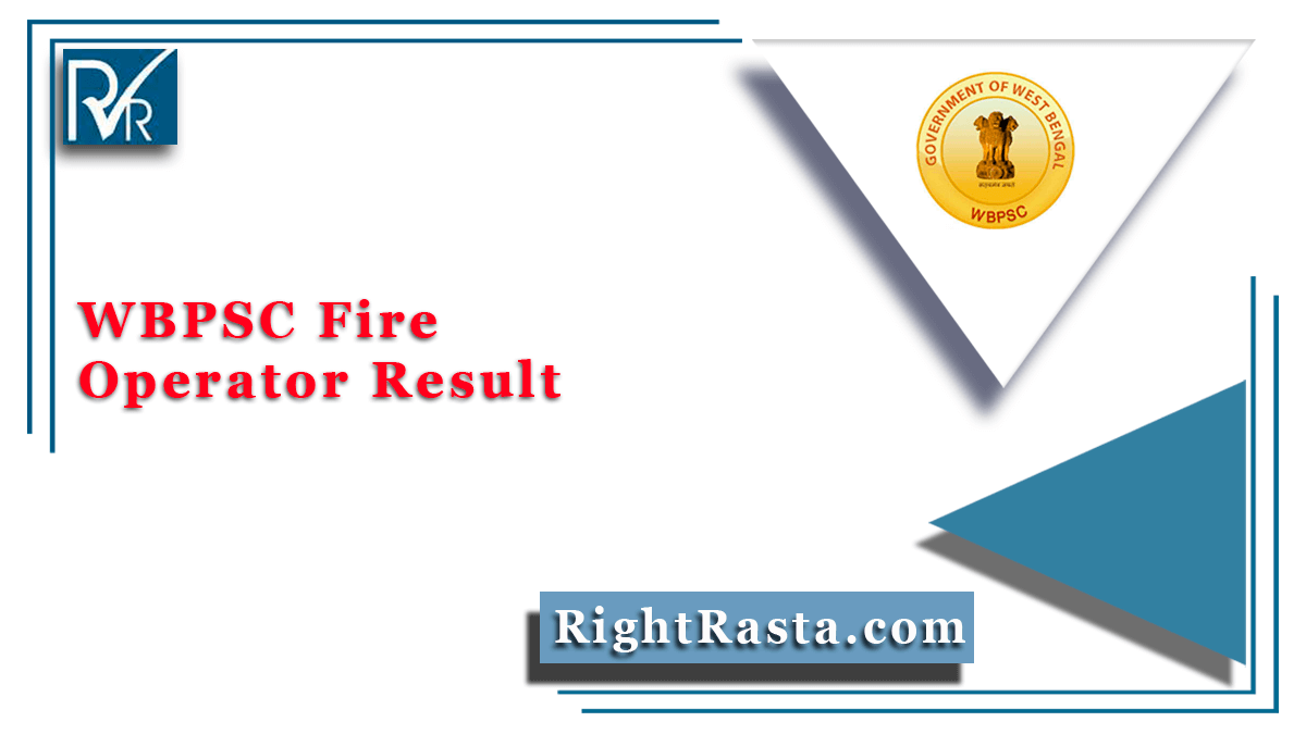 WBPSC Fire Operator Result