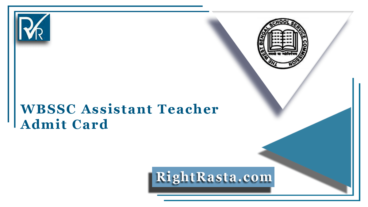 WBSSC Assistant Teacher Admit Card