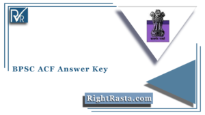 BPSC ACF Answer Key