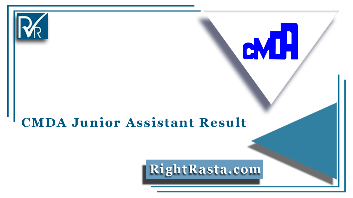 CMDA Junior Assistant Result