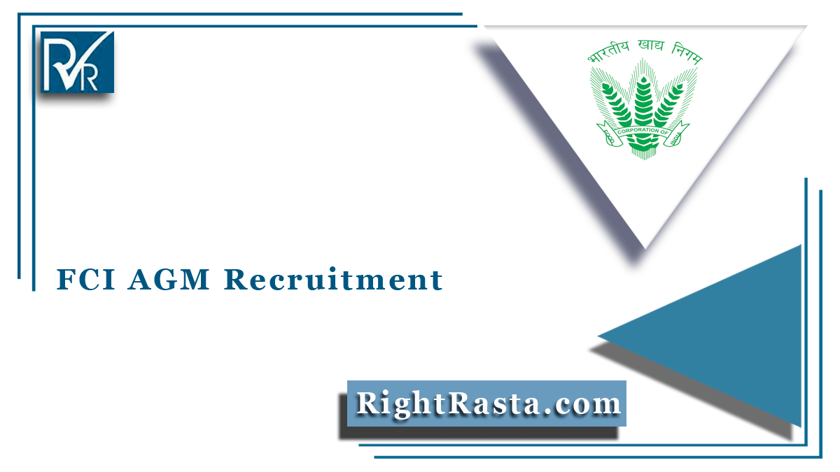 FCI AGM Recruitment