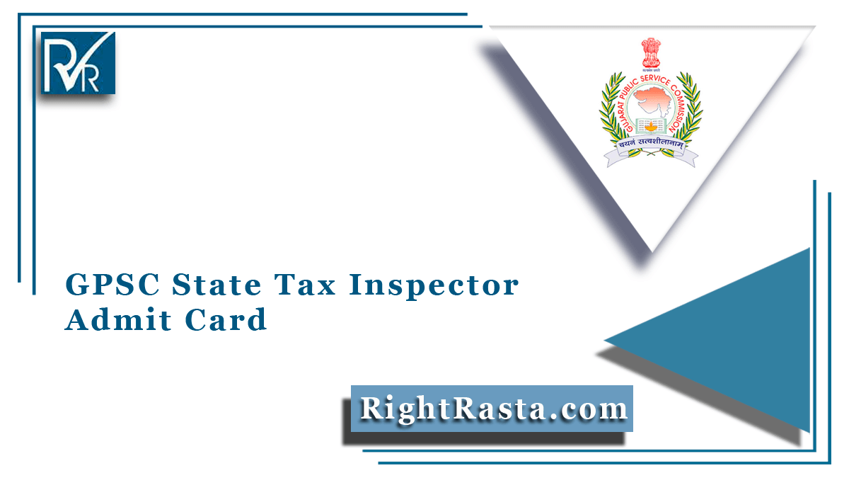 GPSC State Tax Inspector Admit Card