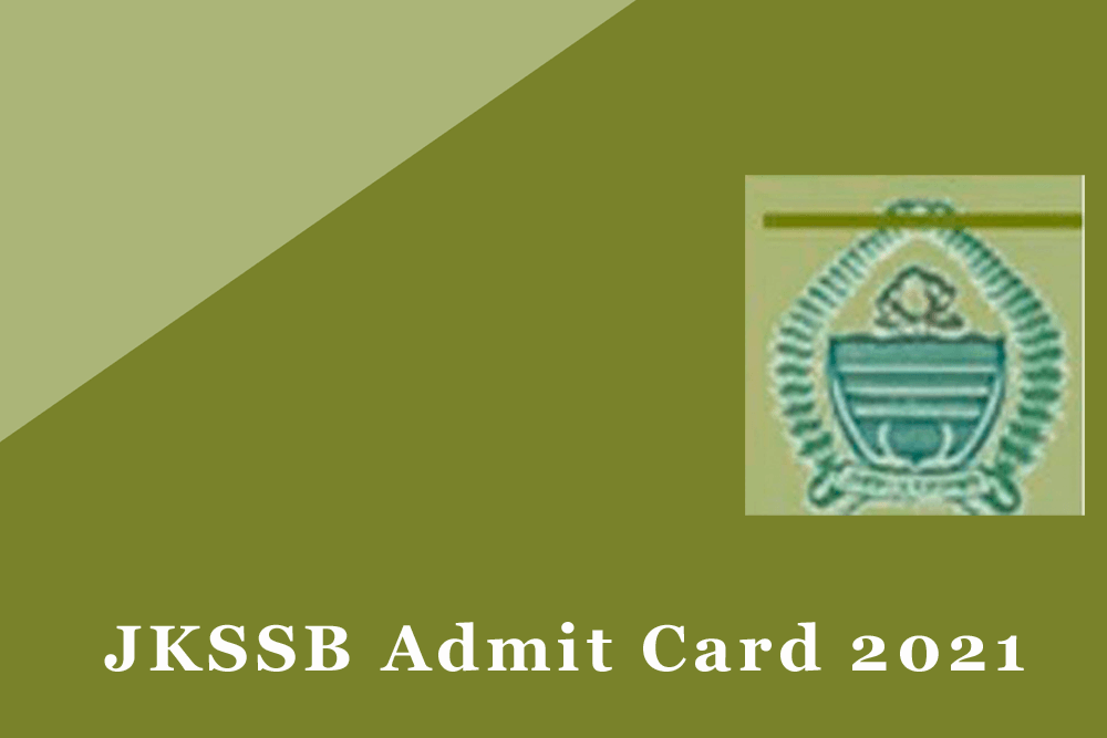 JKSSB Admit Card 2021