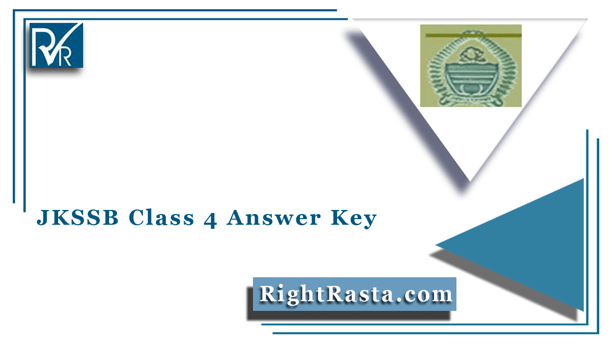 JKSSB Class 4 Answer Key