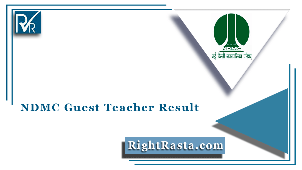 NDMC Guest Teacher Result
