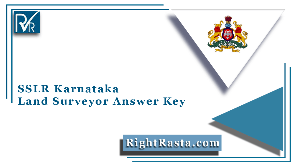 SSLR Karnataka Land Surveyor Answer Key
