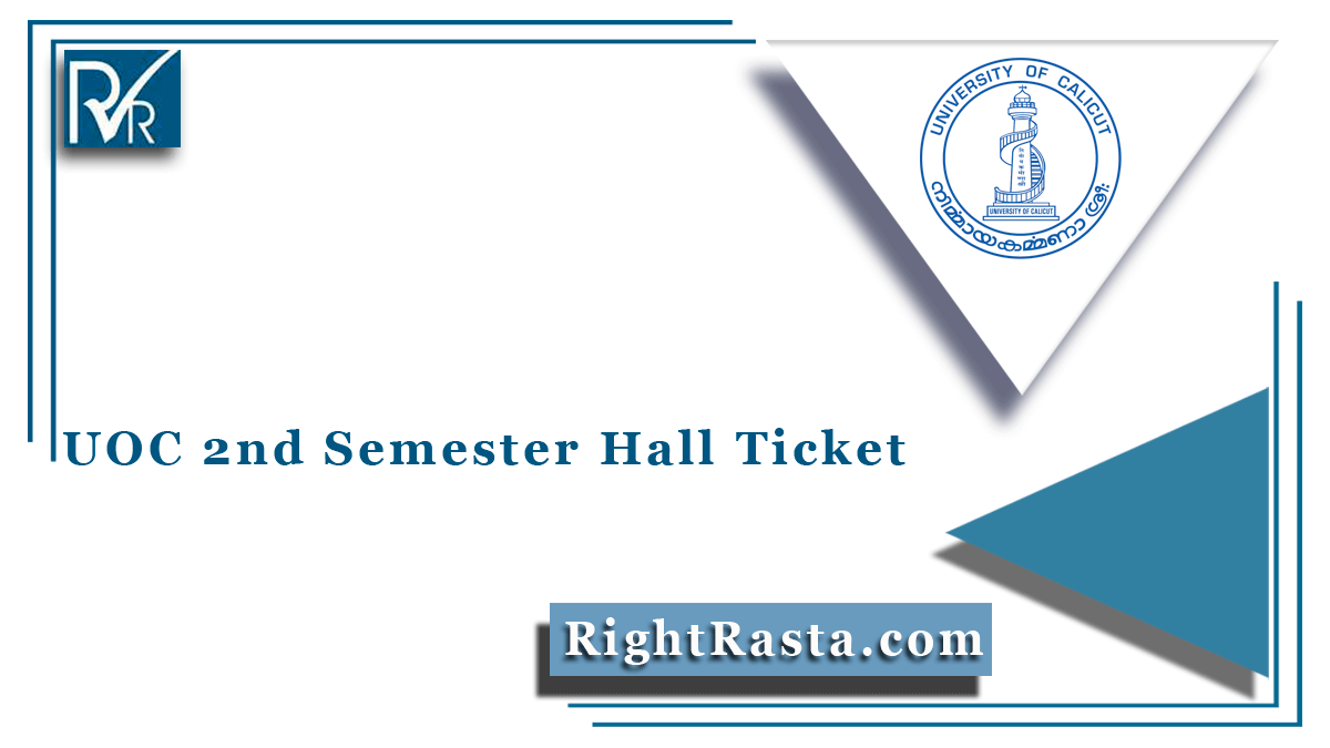 UOC 2nd Semester Hall Ticket