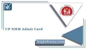 UP NHM Admit Card