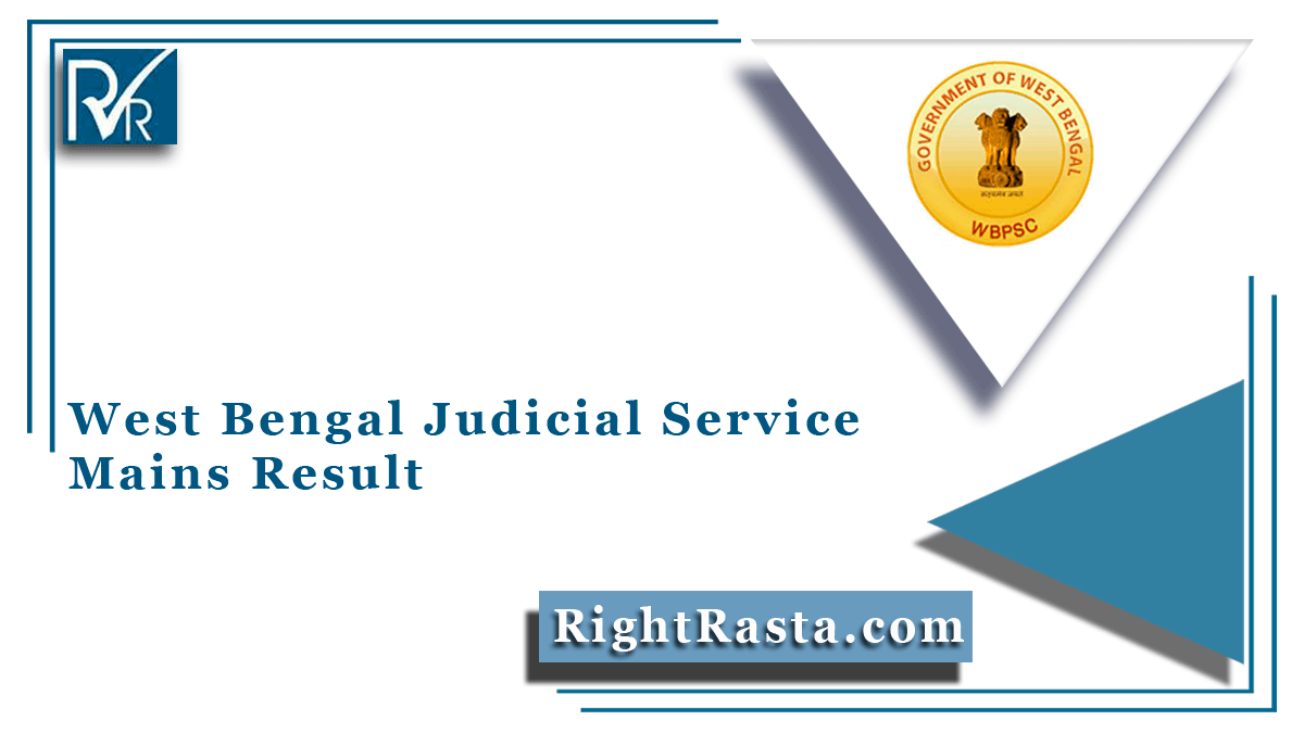 West Bengal Judicial Service Mains Result