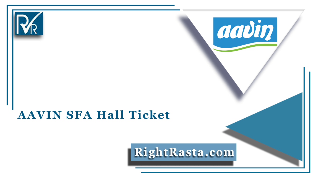 AAVIN SFA Hall Ticket