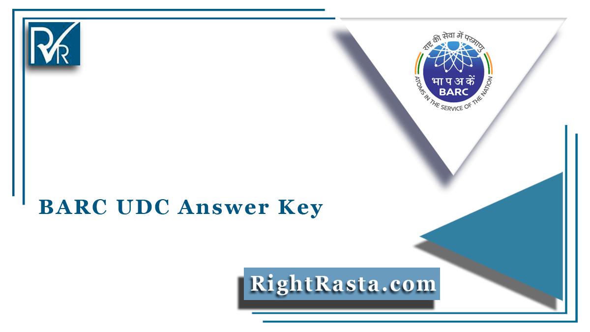 BARC UDC Answer Key