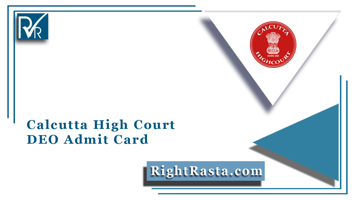 Calcutta High Court DEO Admit Card