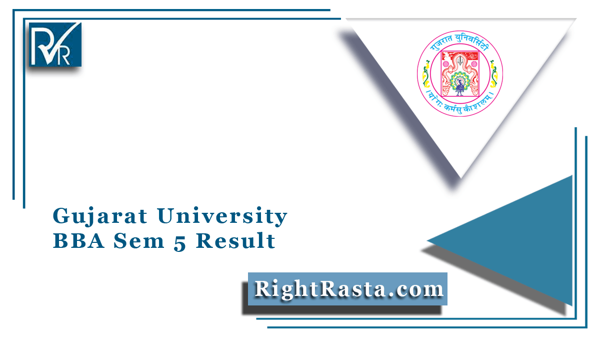 Gujarat University BBA Sem 5 Result