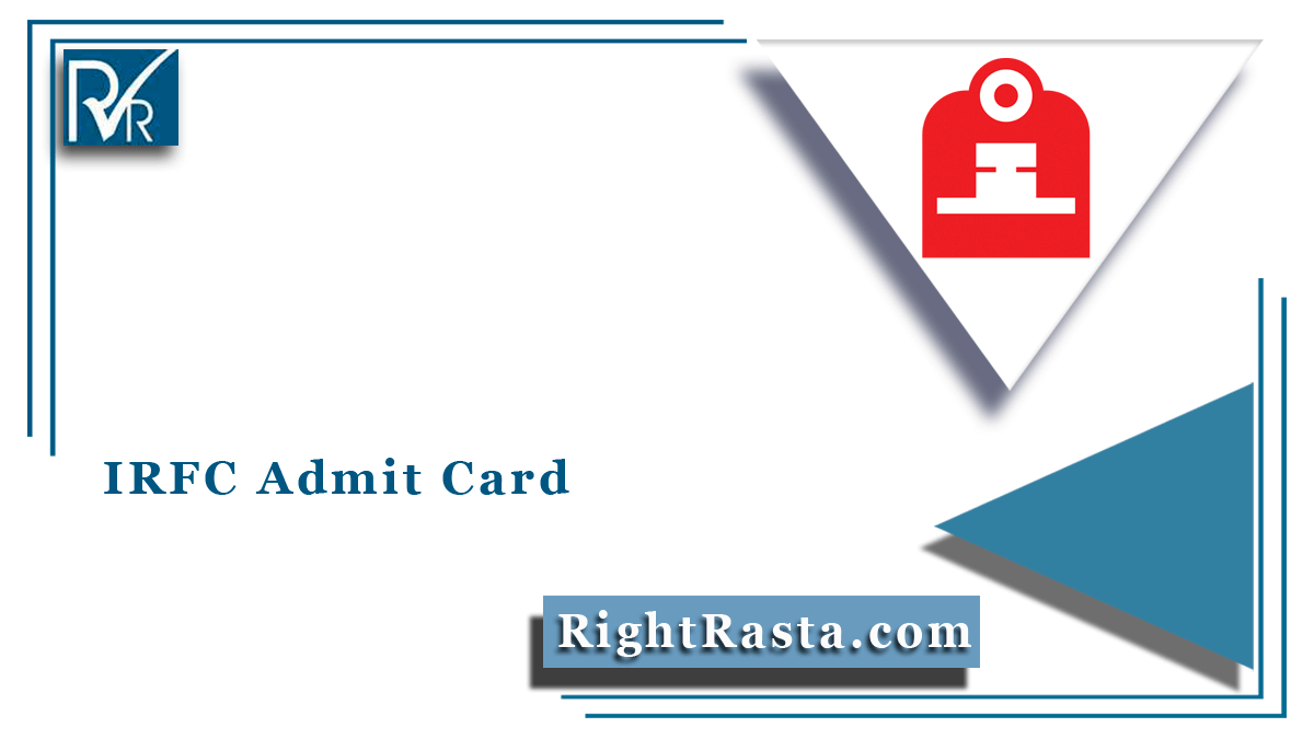 IRFC Admit Card