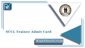 SCCL Trainee Admit Card
