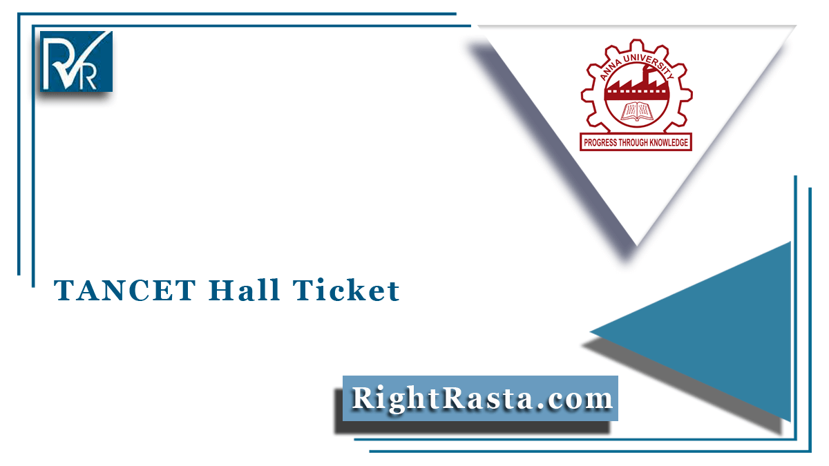 TANCET Hall Ticket