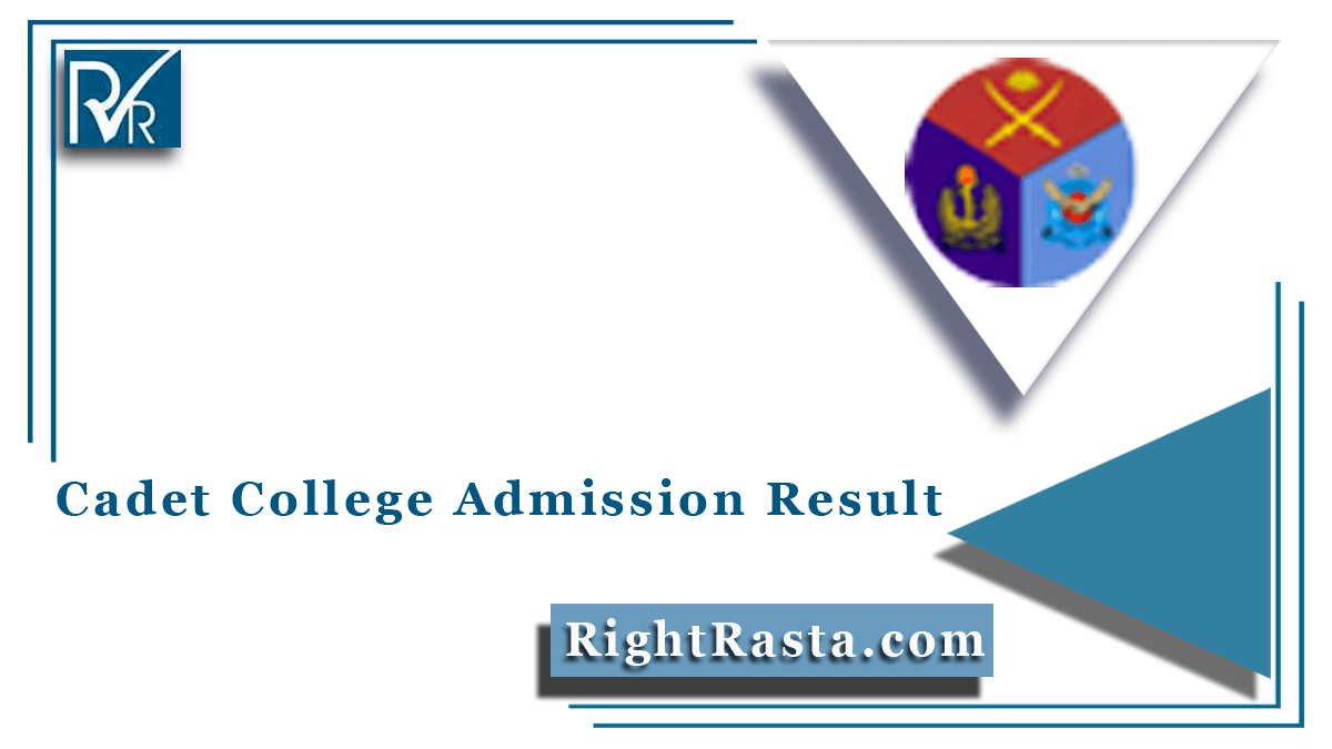 Cadet College Admission Result