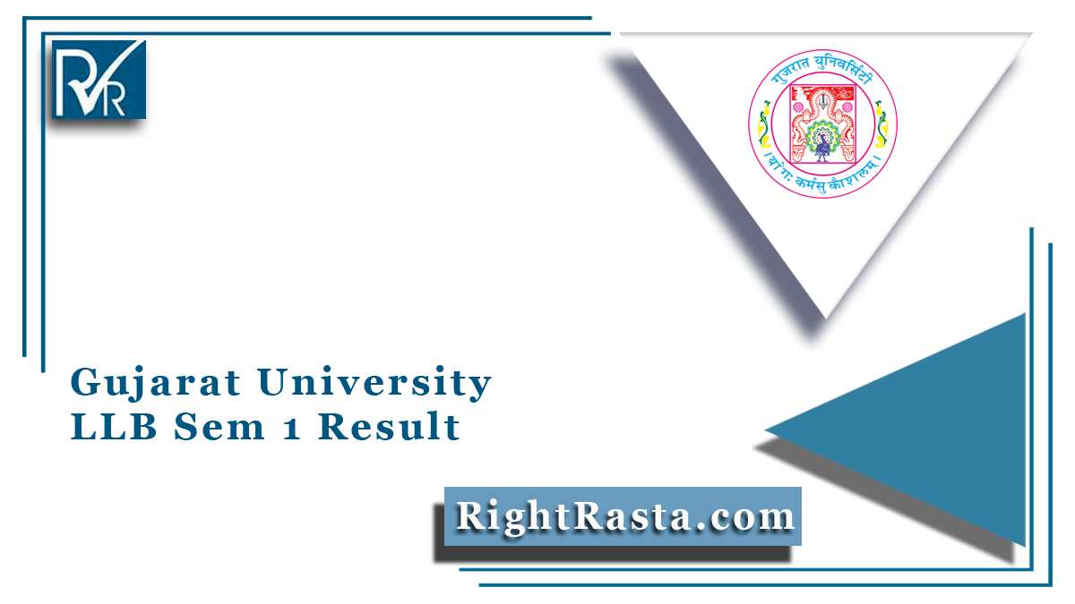 Gujarat University LLB Sem 1 Result