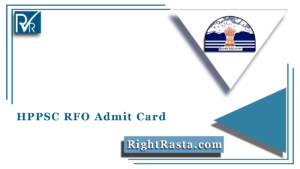 HPPSC RFO Admit Card