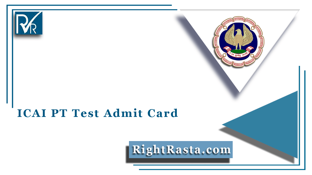 ICAI PT Test Admit Card