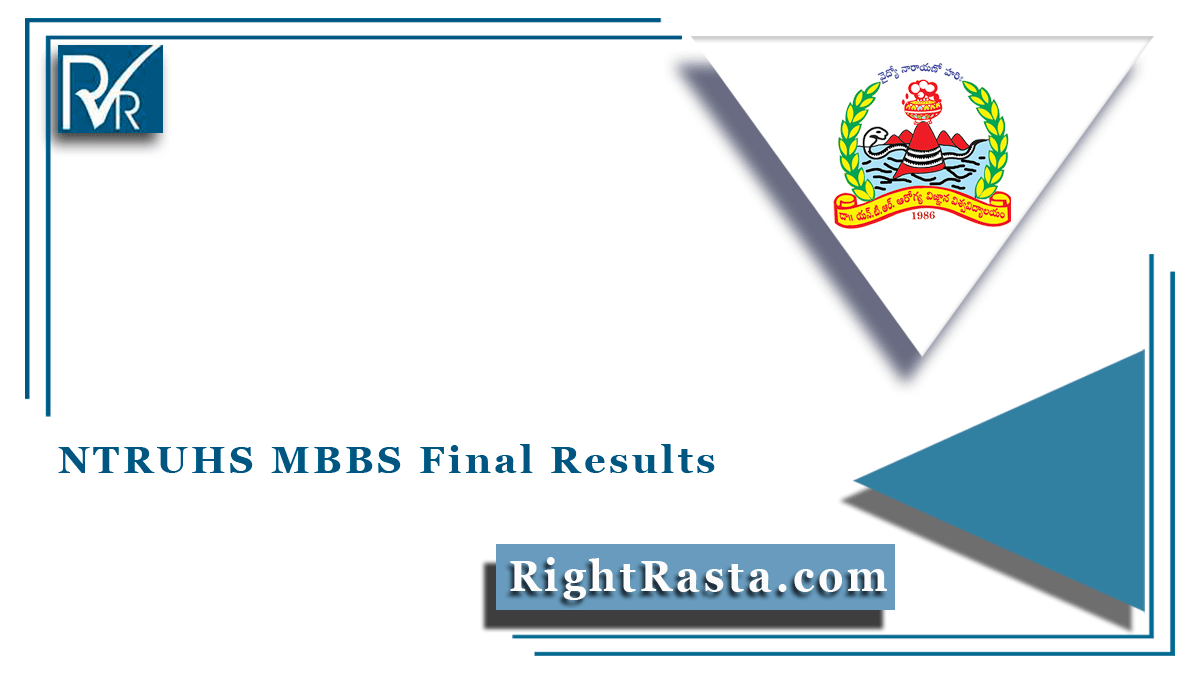 NTRUHS MBBS Final Results