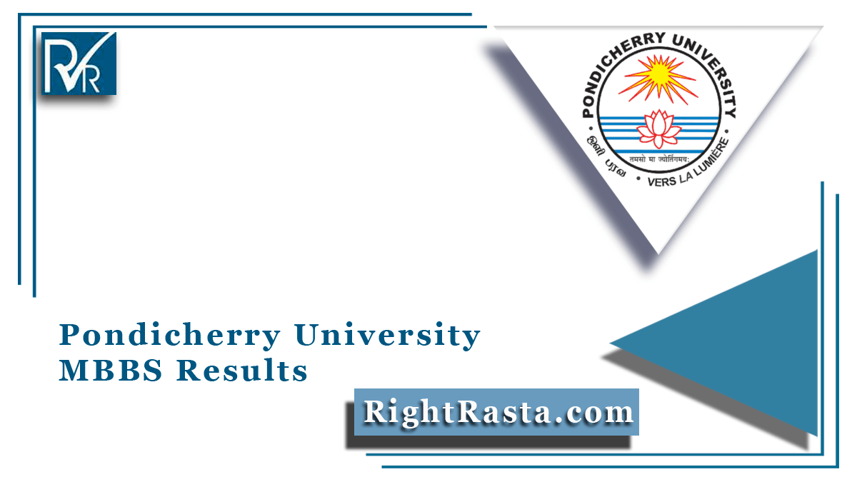 Pondicherry University MBBS Results