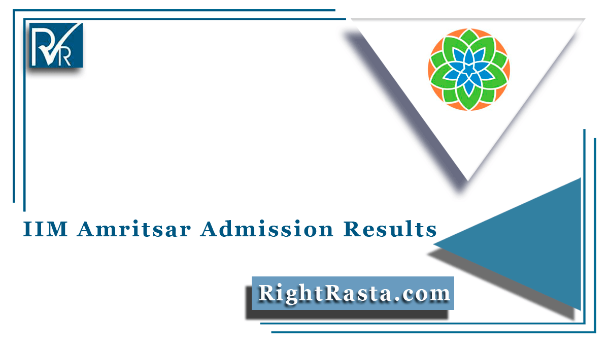 IIM Amritsar Admission Results