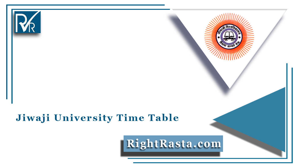 Jiwaji University Time Table