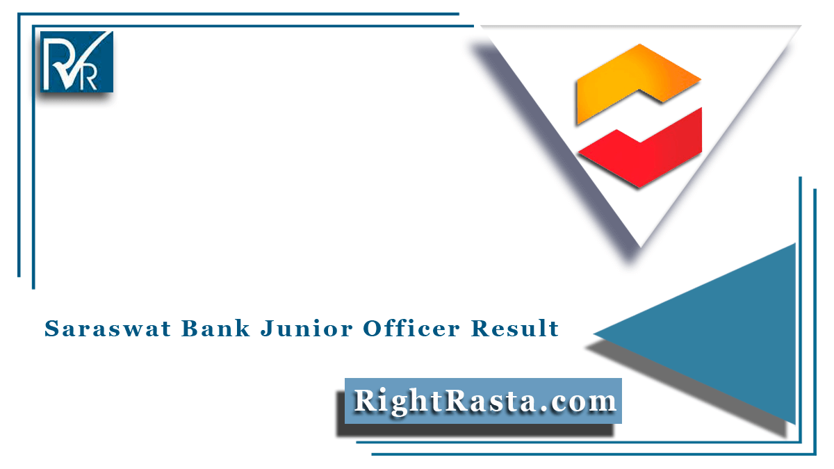 Saraswat Bank Junior Officer Result