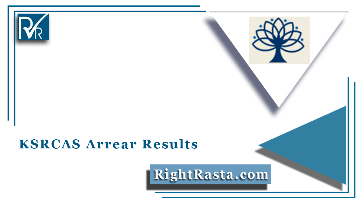 KSRCAS Arrear Results