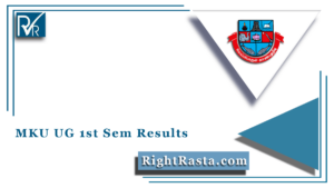 MKU UG 1st Sem Results