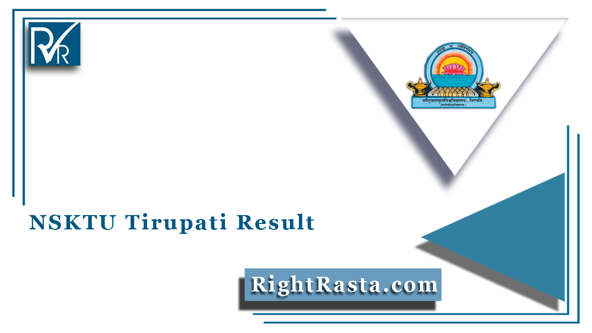 NSKTU Tirupati Result