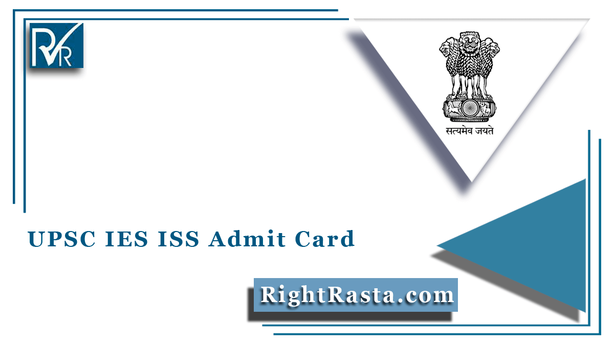 UPSC IES ISS Admit Card