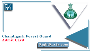 Chandigarh Forest Guard Admit Card